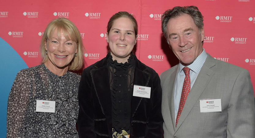 The Tyree Foundation announce the first recipient of the Sir William Tyree Scholarship for engineering studies at RMIT